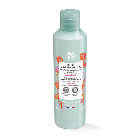 PURE CALENDULA Разглаживающее Молочко для снятия макияжа с Календулой БИО - для Зрелой Кожи